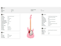 Fender Limited Edition Hello Kitty Stratocaster with Gig Bag Maple Fingerboard Pink Fender Limited Edition Hello Kitty Stratocaster with Gig Bag Maple Fingerboard Pink